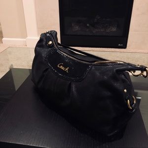 Black Coach leather bag